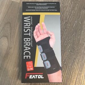 Black Wrist Brace- Right hand S/M